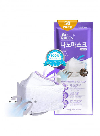 Pack of 50 NanoFiber Mask - Reusable 20x ,Nano Technology