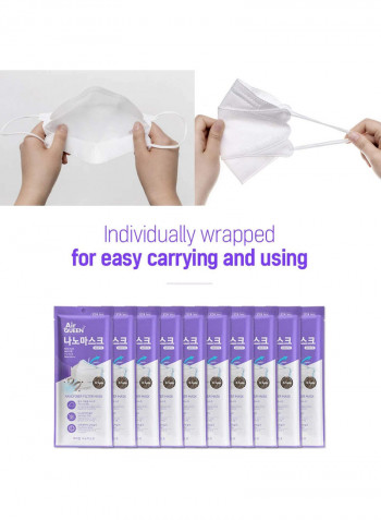 Pack of 50 NanoFiber Mask - Reusable 20x ,Nano Technology