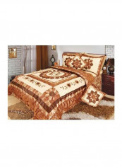 5-Piece Comforter Set Polyester Beige/Brown 86x68x0.1inch