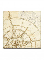Coast To Sepia Iii Artwork Canvas Wall Art Beige 24 x 24inch