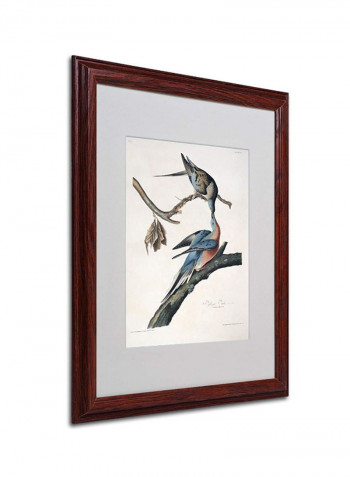 Parrot Tulip Wooden Framed Wall Art multicolour 16 x 20inch