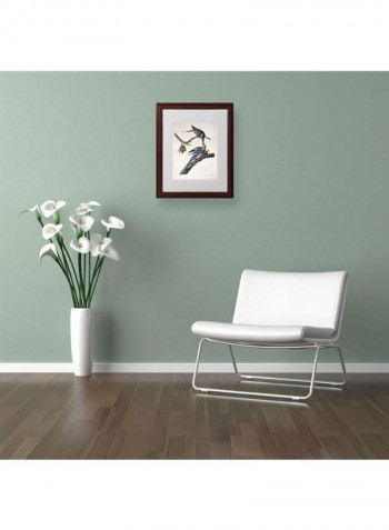 Parrot Tulip Wooden Framed Wall Art multicolour 16 x 20inch