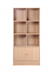 Wooden File Cabinet Beige 170x80x35centimeter
