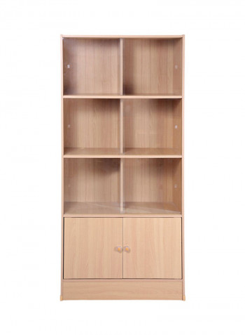 Wooden File Cabinet Beige 170x80x35centimeter