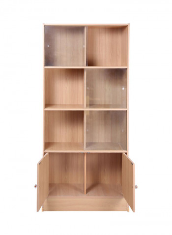 Wooden File Cabinet Beige 170x80x35centimeter