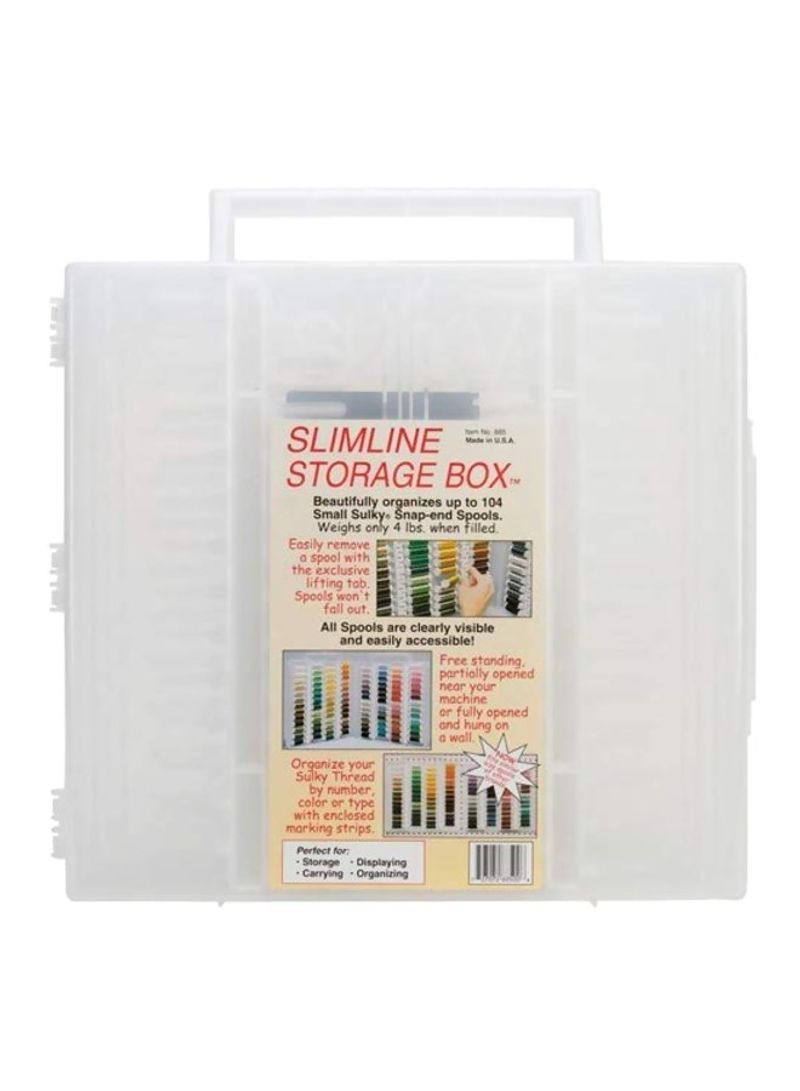 Slimline Storage Box Clear