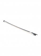 Well Balanced 4/4 Violin Fiddle Bow Carbon Fiber Round Stick Exquisite Horsehair Ebony