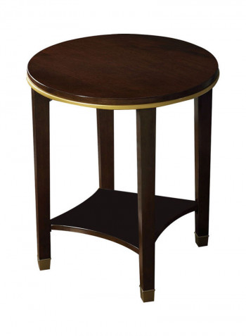 Round Wooden Table Brown