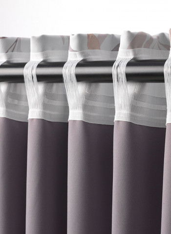2-Piece Window Curtain Set Beige 145x300centimeter