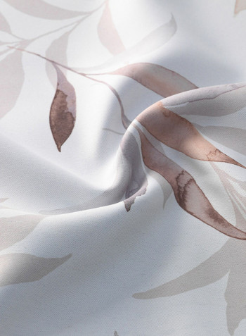 2-Piece Window Curtain Set Beige 145x300centimeter