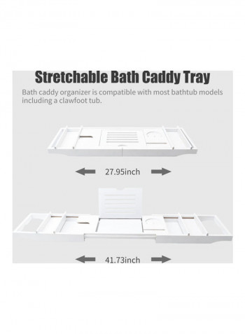 Bathtub Caddy Tray White
