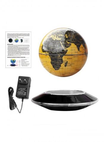 Magnetic Levitation Floating Earth Globe ذهب - أسود