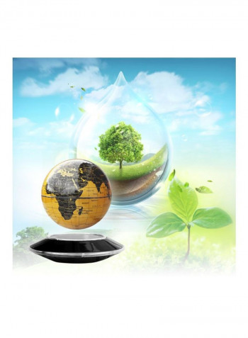 Magnetic Levitation Floating Earth Globe ذهب - أسود