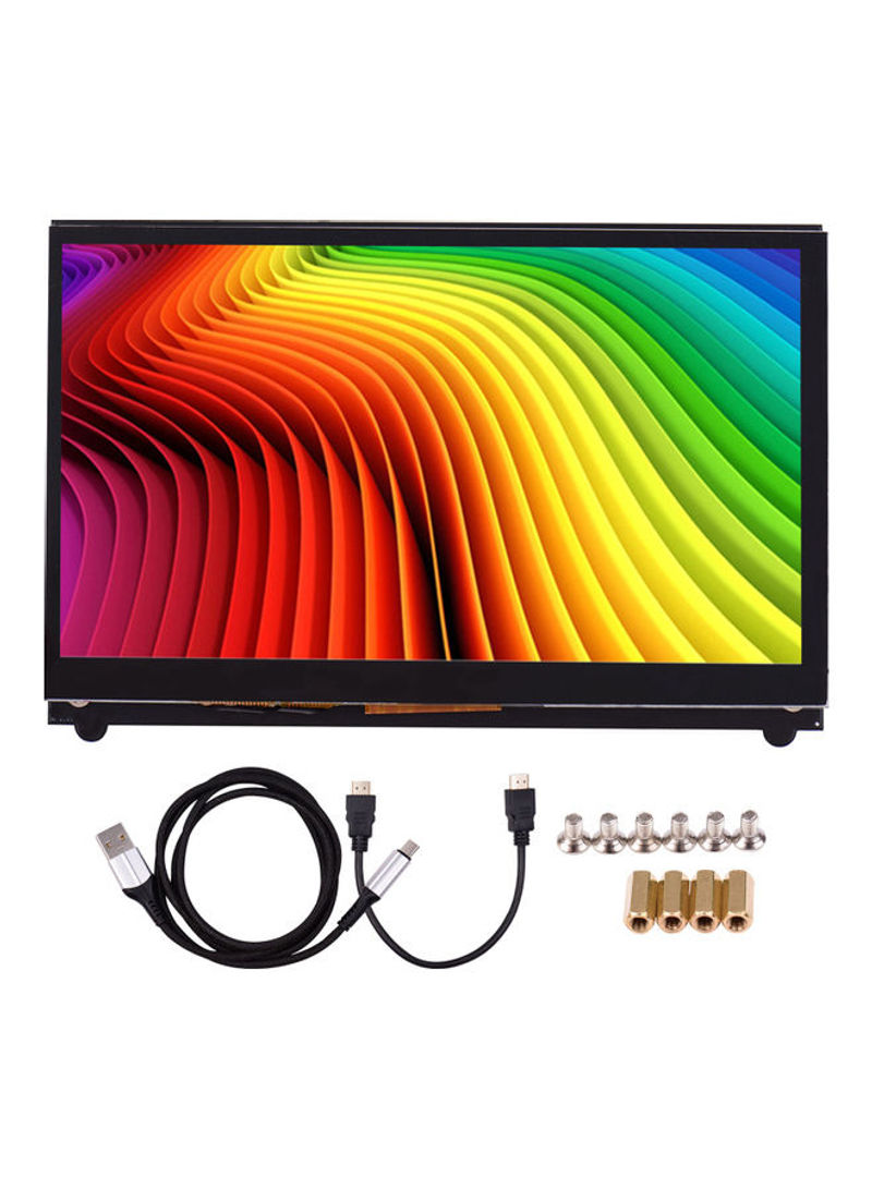 7-Inch HD IPS Touchscreen Portable Monitor with Cable and Screws Kit Black