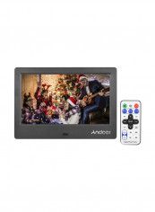 Compact Digital LED Photo Frame With Remote Black