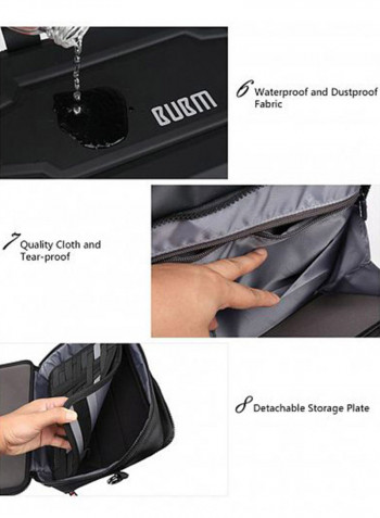 Double Layer Laptop Bag Grey