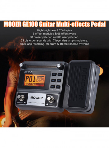 GE100 Guitar Multi-Effects Processor Effect Pedal