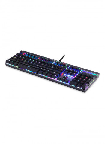 USB Wired RGB Backlit Mechanical Gaming Keyboard Black