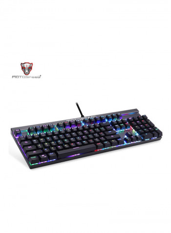USB Wired RGB Backlit Mechanical Gaming Keyboard Black