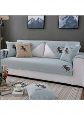 Cartoon Pattern Modern Simple Style Universal Slipcover Blue