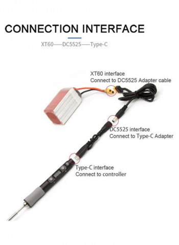 SQ-D60B Electric Soldering Iron 60W Black/Grey