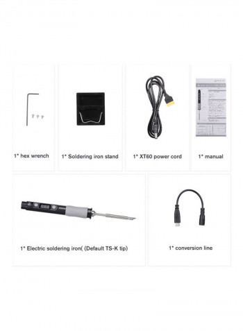 SQ-D60B Electric Soldering Iron 60W Black/Grey