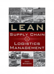 Lean Supply Chain And Logistics Management Hardcover English by Paul Myerson - 18/Apr/12