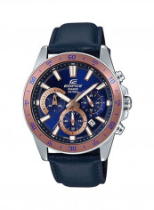 Men's Casual Watches Leather Analog Efv-570L-2Bvudf