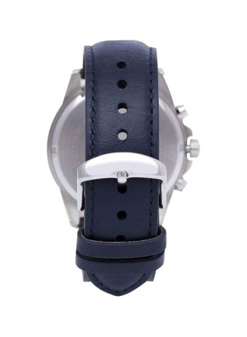 Men's Casual Watches Leather Analog Efv-570L-2Bvudf