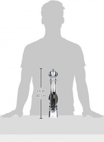 Acrylic Pepper Mill Clear 15inch