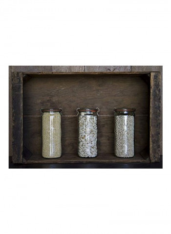 6-Piece Mould Jar With Lid Clear/Red 13.296.6inch