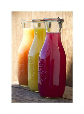 6-Piece Mould Jar With Lid Clear/Red 13.296.6inch