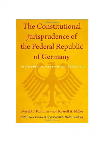 The Constitutional Jurisprudence Of The Federal Republic Of Germany Paperback 3
