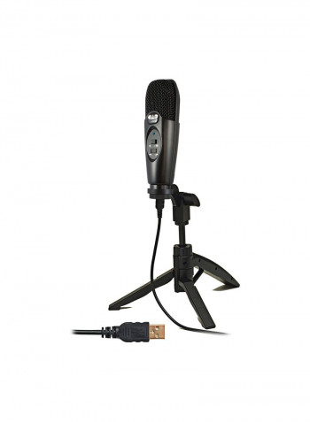 U37 USB Studio Condenser Recording Microphone CAD Audio U37 Black