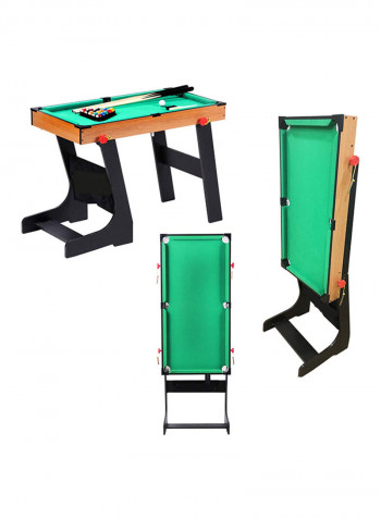 Foot Folding Pool Table With Pool Balls And 2 Cues 101cm