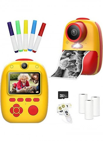 Instant Digital Print Camera with 32GB Memory Card/Rolls/Colour Pencils