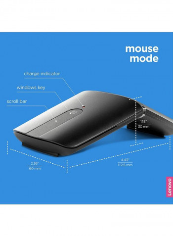 Bluetooth Yoga Mouse Black