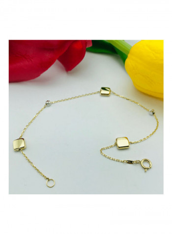 18K Gold Square Designed Bracelet Gold