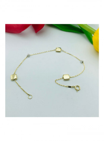18K Gold Square Designed Bracelet Gold