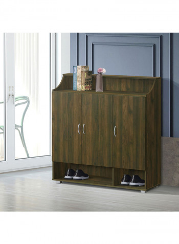 Emotion Shoe Cabinet Brown 39.4x123x120cm