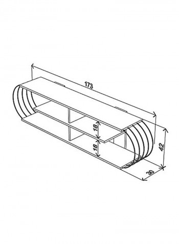 Case TV Unit White