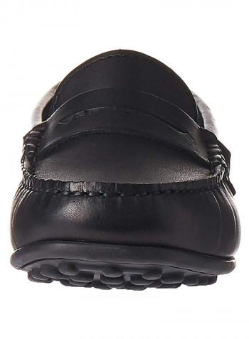 Moccasin Loafer Slip Ons Black