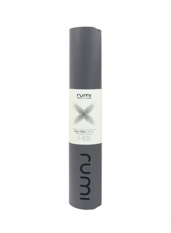 Anti-Skid Star Yoga Mat Graphite 4.3 mm