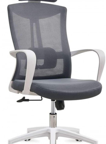High Back Mesh Chair Computer Adjustable Ergonomic Swivel Lift Office Chair Grey 6kg