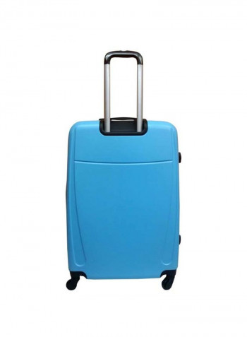 Mama Hardside 3 Piece Luggage Trolley Set Sky Blue/Silver