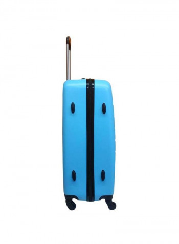 Mama Hardside 3 Piece Luggage Trolley Set Sky Blue/Silver