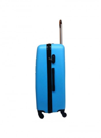 Mama Hardside 3 Piece Luggage Trolley Set Sky Blue/Silver