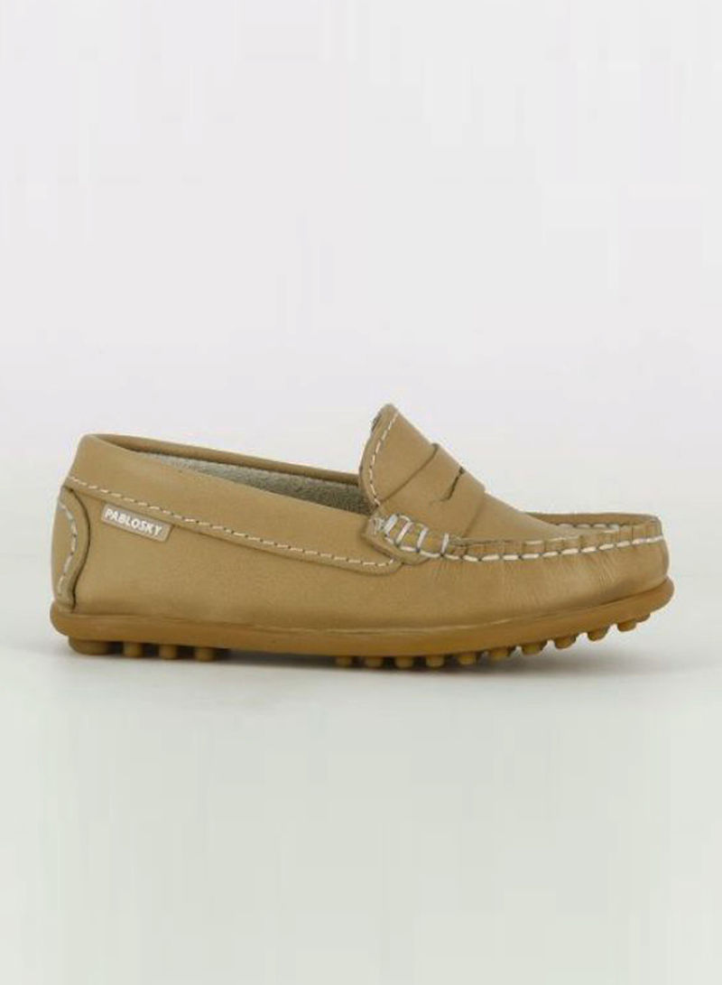 Slip-On Moccasin Loafer Shoes Brown