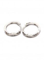 18k Gold Round Stone Earring Set reviews 18k Gold Round Stone Earring Set