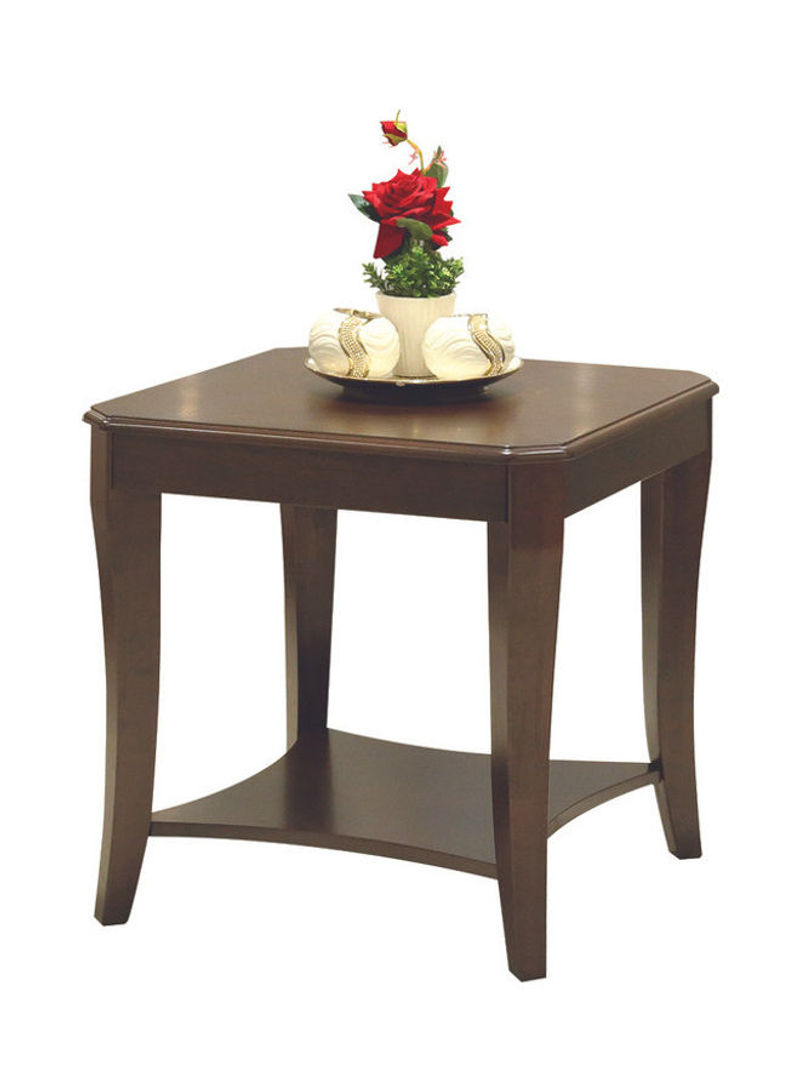 Peres End Table Brown 60x60x60cm